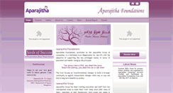 Desktop Screenshot of aparajitha.org