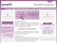 Tablet Screenshot of aparajitha.org